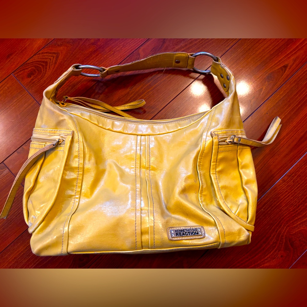 Kenneth Cole Reaction Yellow Handbag / Purse